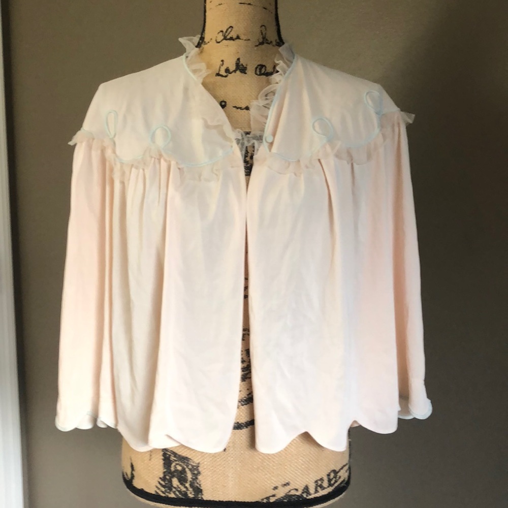 Vintage Bed Jacket Vanity Fair size large